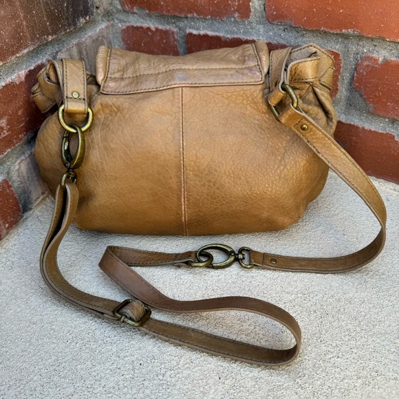 Artisan, Soft Leather Khaki Western Saddlebag Satchel Convertible Crossbody Bag - Picture 5 of 9